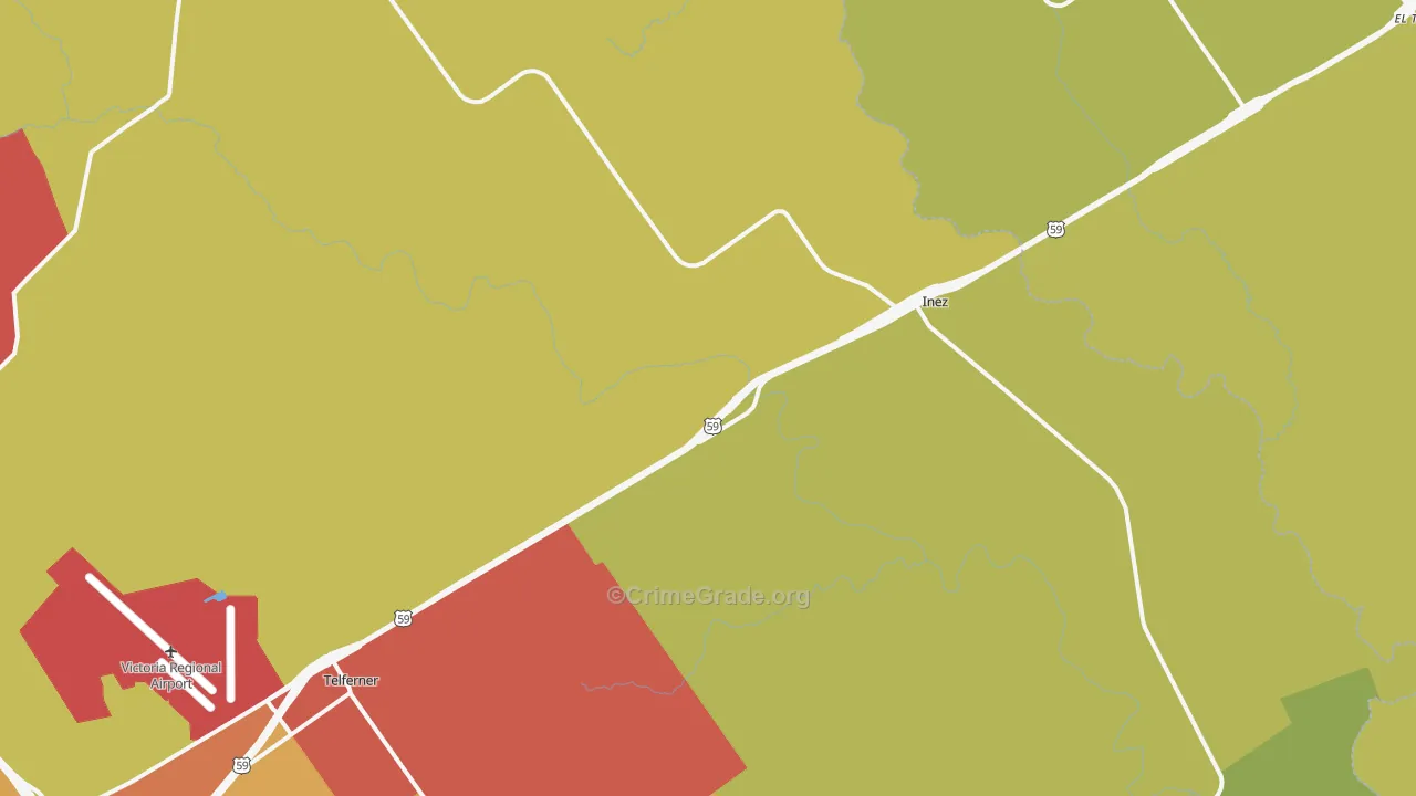 77968, TX Map of Theft Rates
