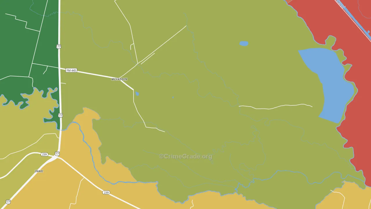 77973, TX Map of Theft Rates