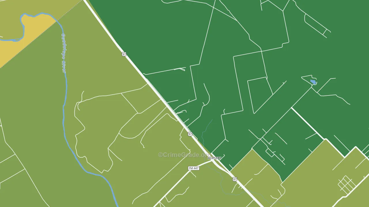 77976, TX Map of Theft Rates