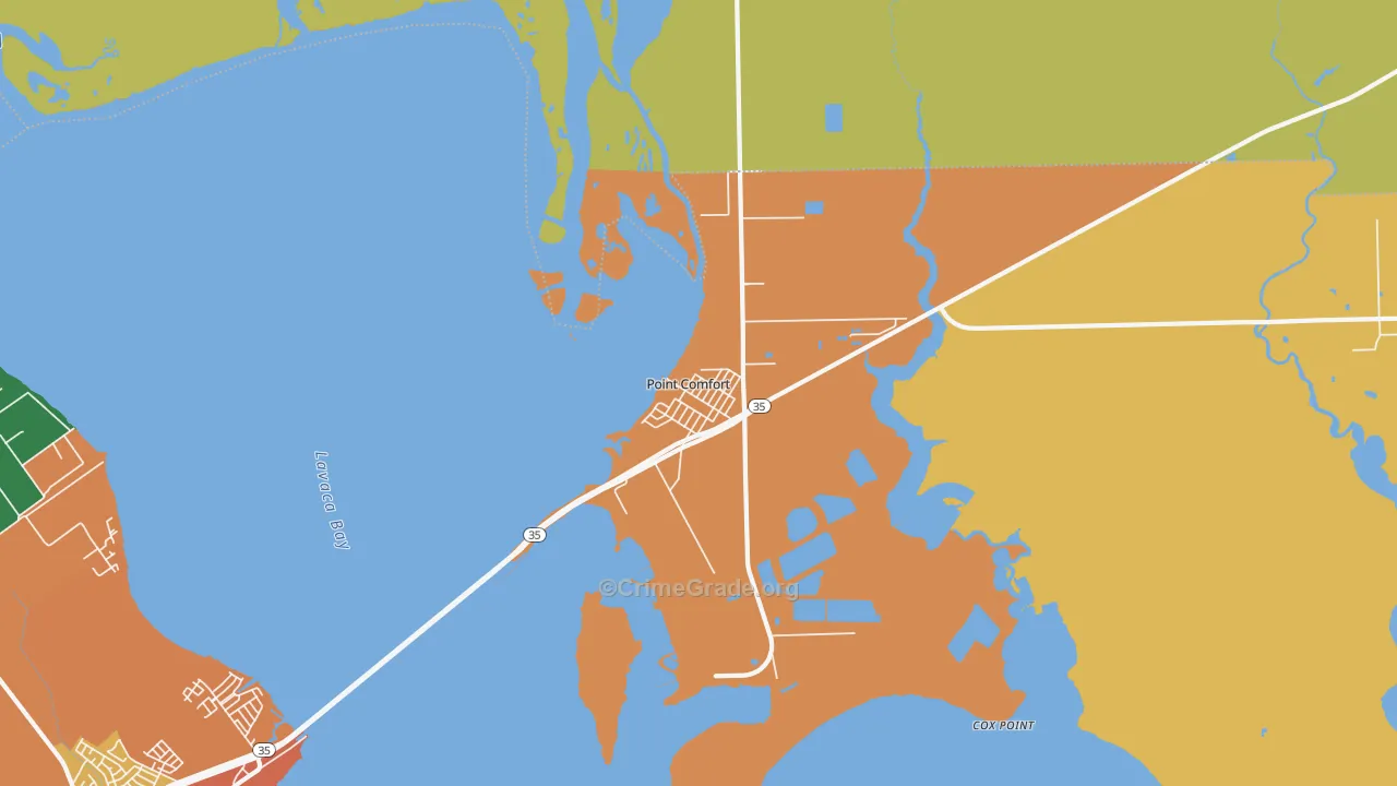 77978, TX Map of Theft Rates