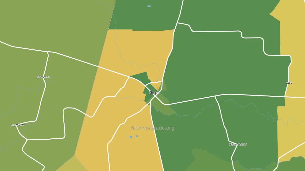 77984, TX Map of Theft Rates