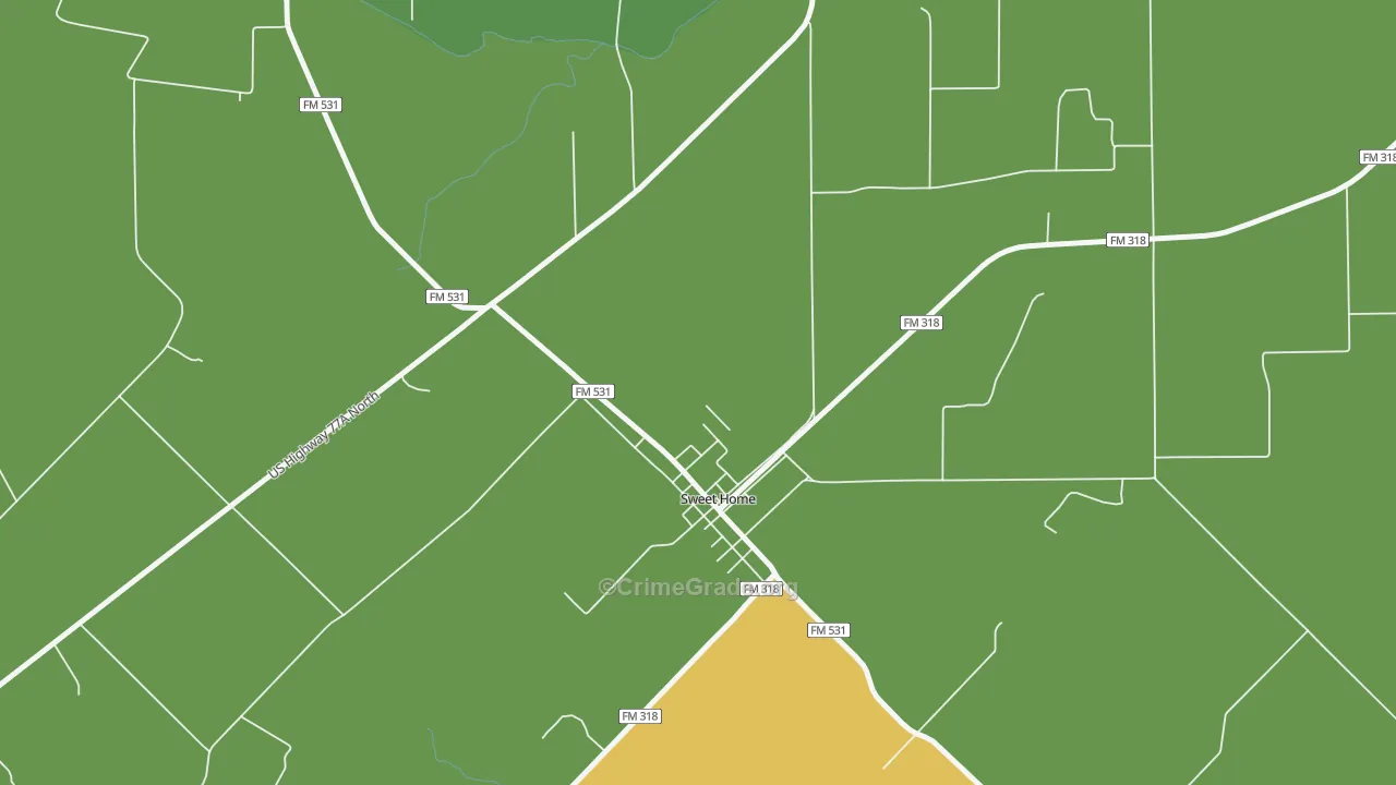 77987, TX Map of Theft Rates