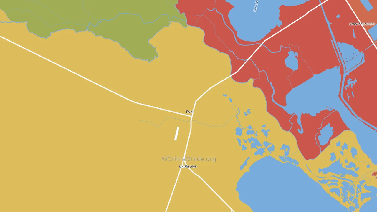 77990, TX Map of Theft Rates
