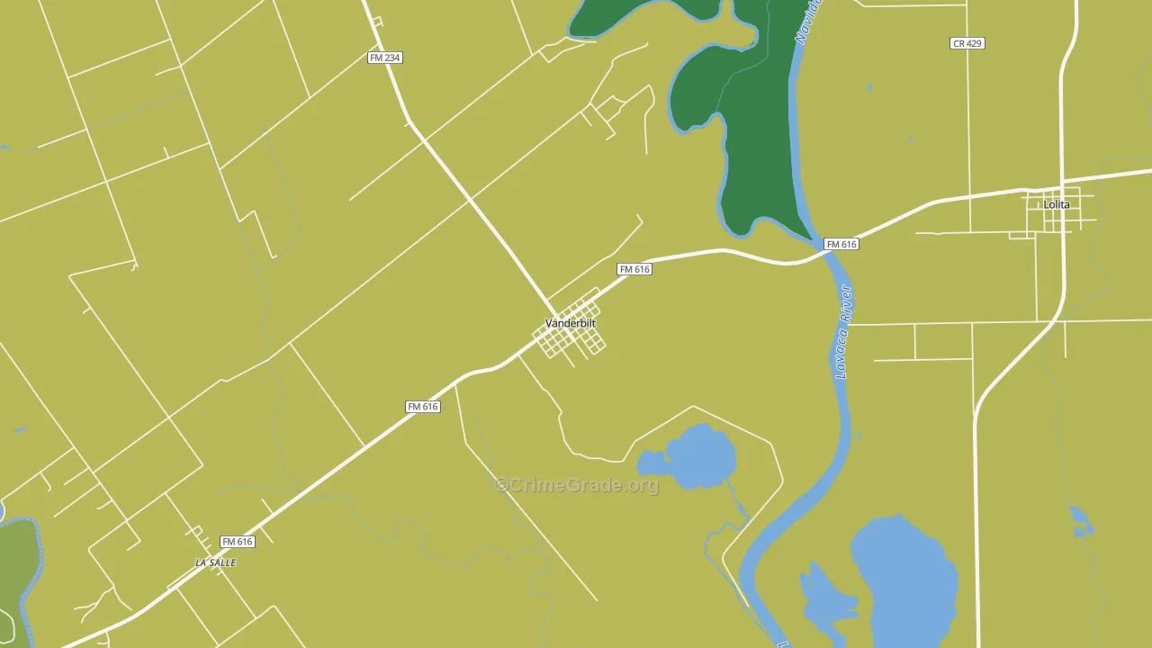 77991, TX Map of Theft Rates