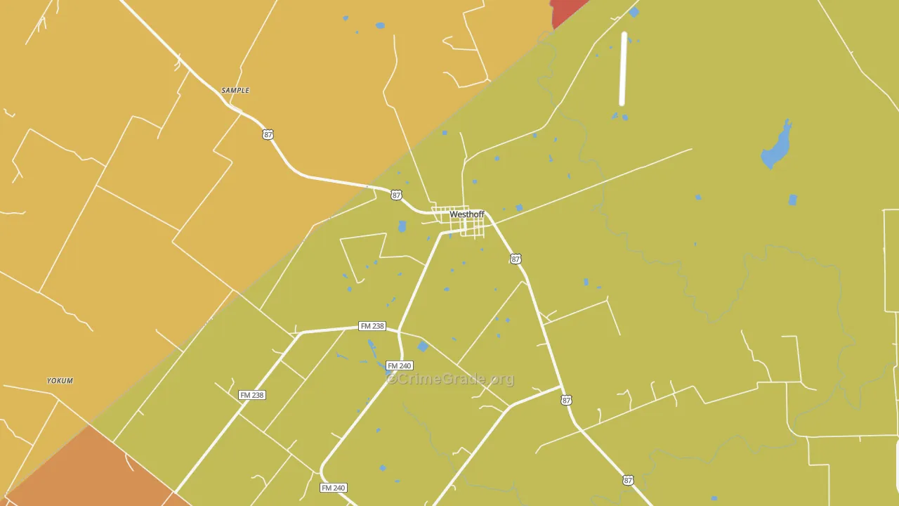 77994, TX Map of Theft Rates