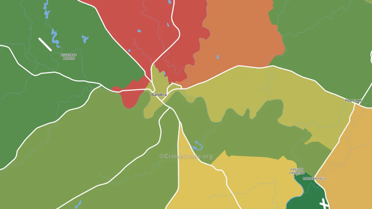 78003, TX Map of Theft Rates
