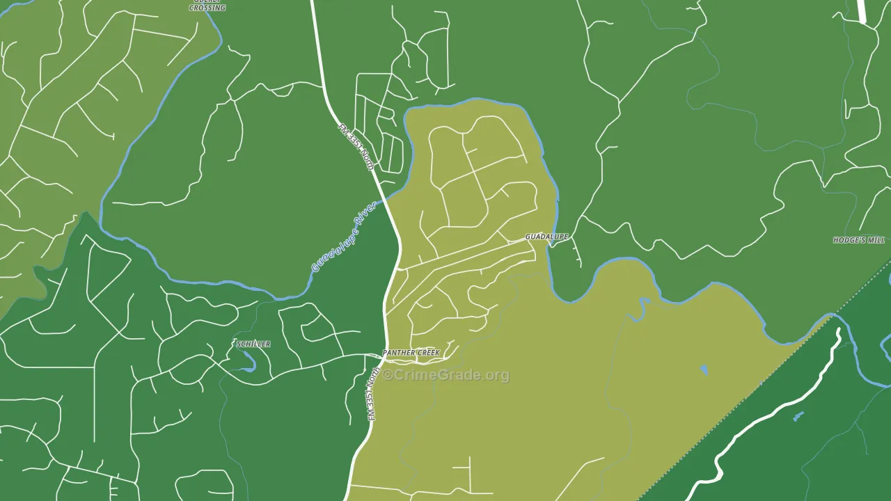 78004, TX Map of Theft Rates