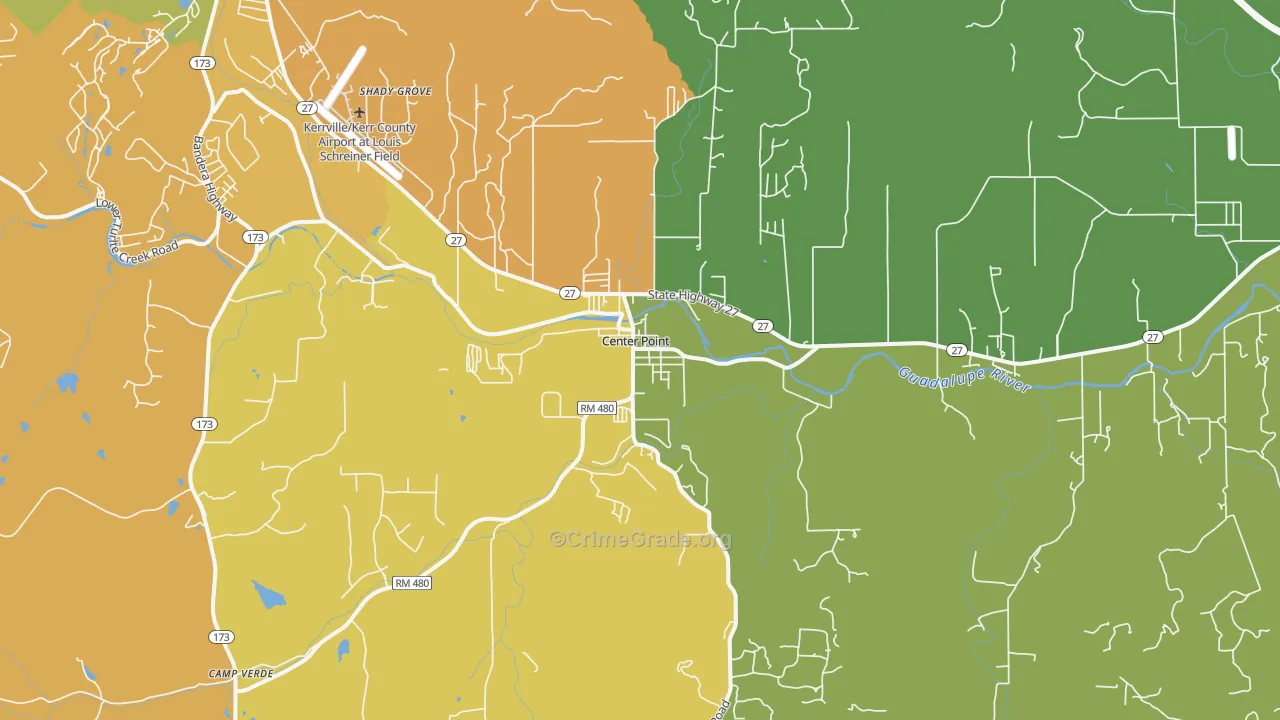 78010, TX Map of Theft Rates