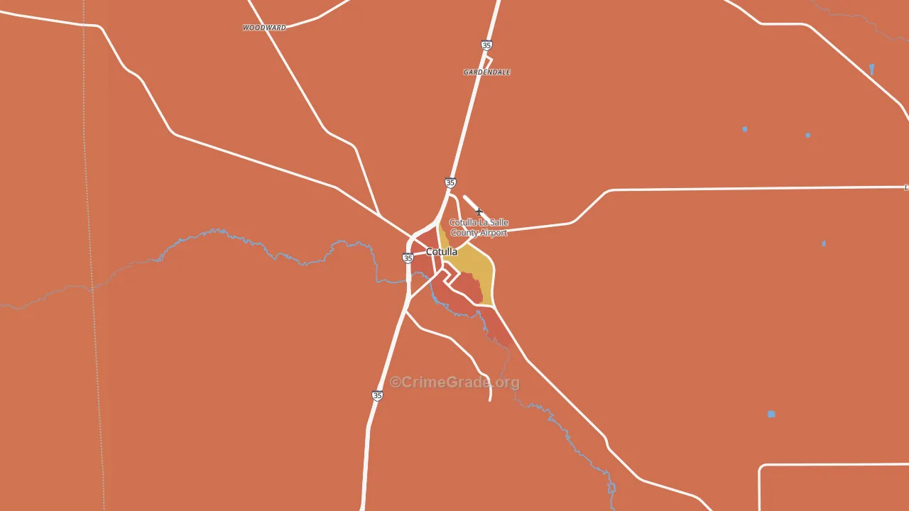 78014, TX Map of Theft Rates