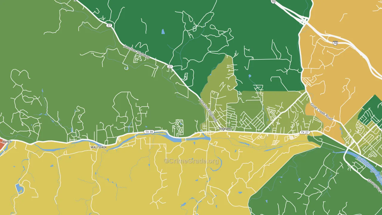 78025, TX Map of Theft Rates