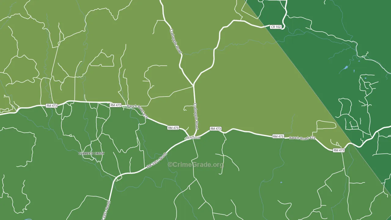 78027, TX Map of Theft Rates