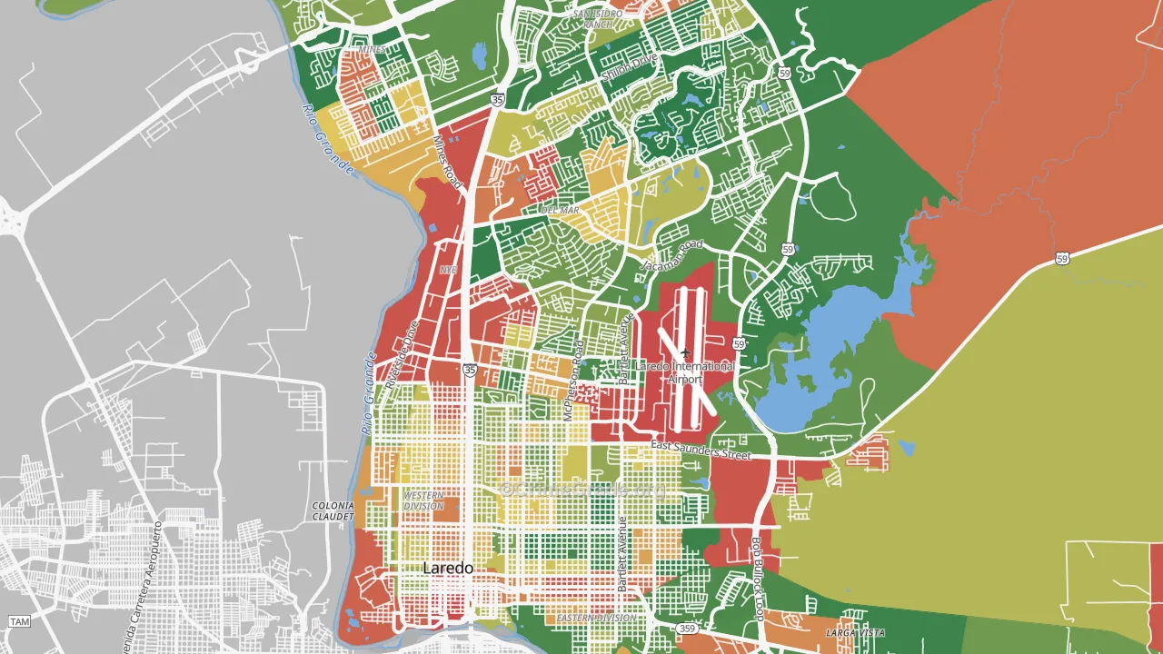 78041, TX Map of Theft Rates