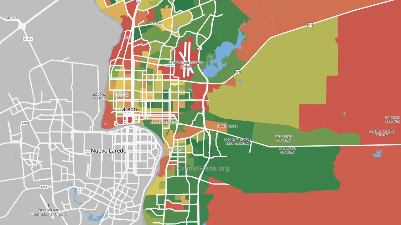 78043, TX Map of Theft Rates