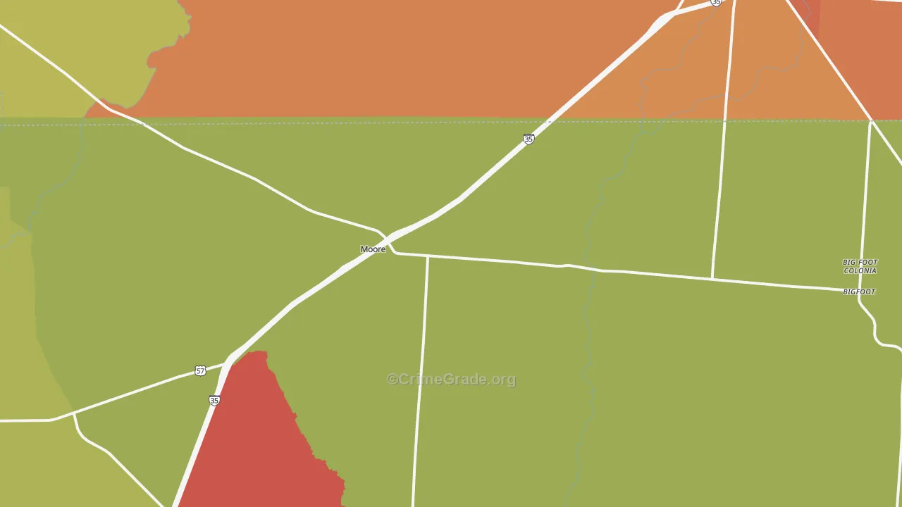 78057, TX Map of Theft Rates