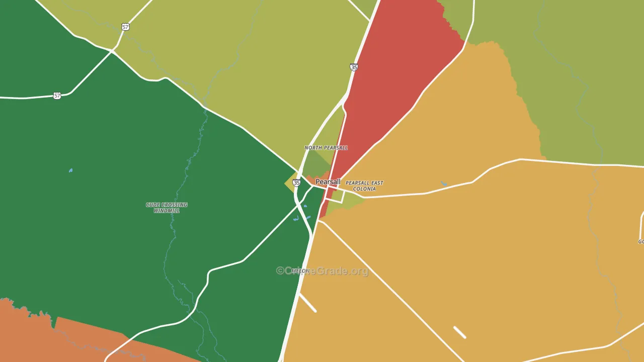 78061, TX Map of Theft Rates