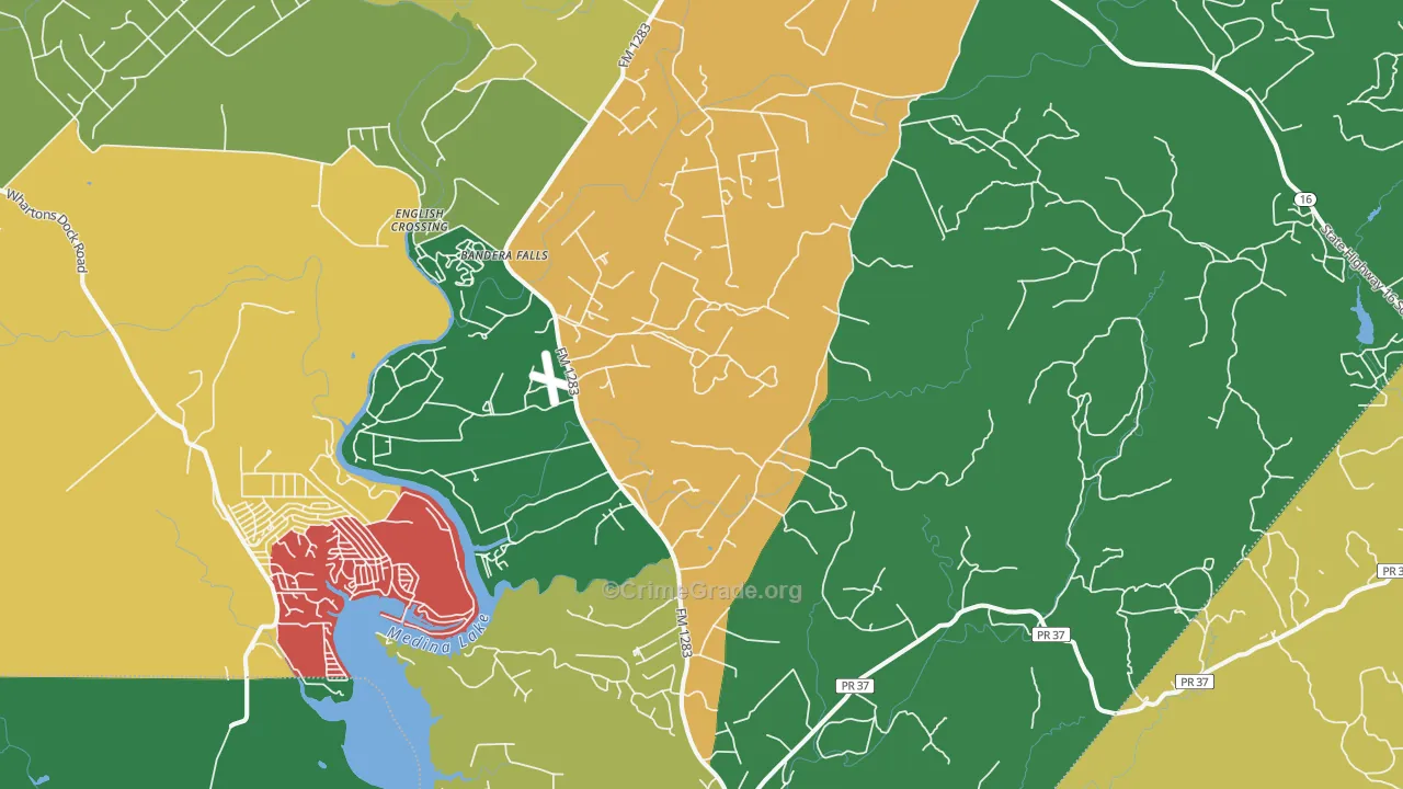 78063, TX Map of Theft Rates