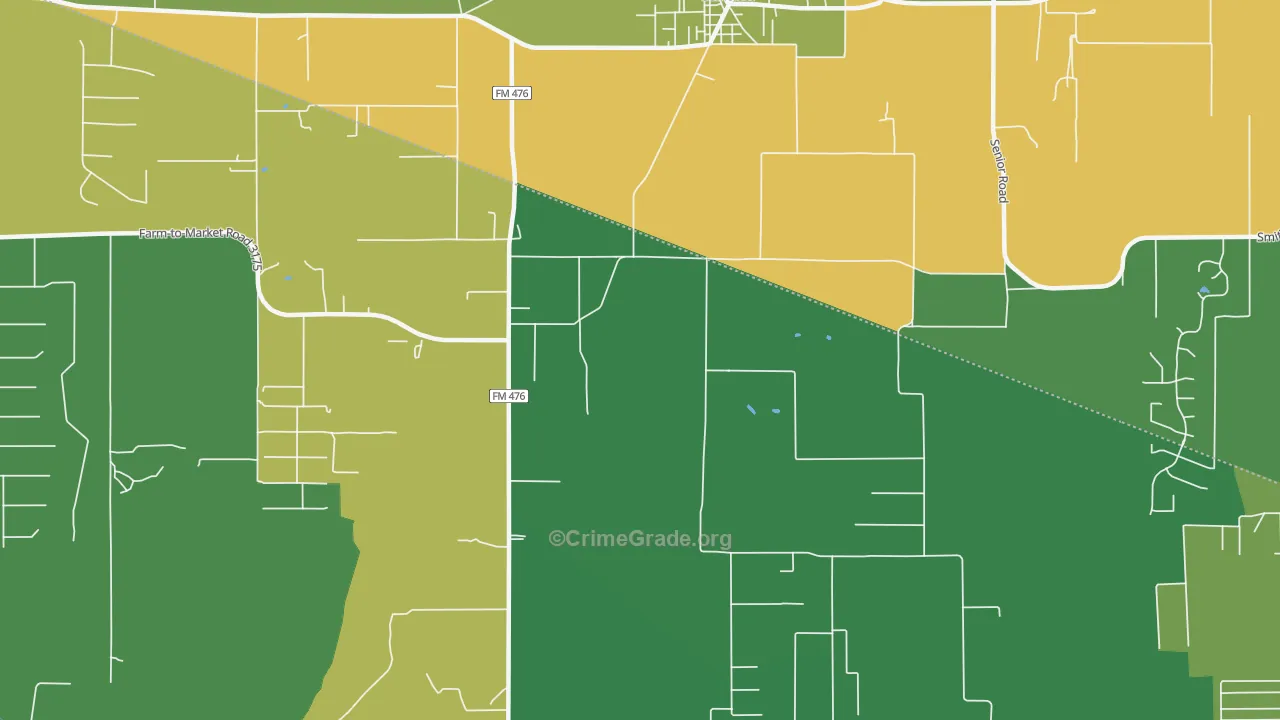 78069, TX Map of Theft Rates