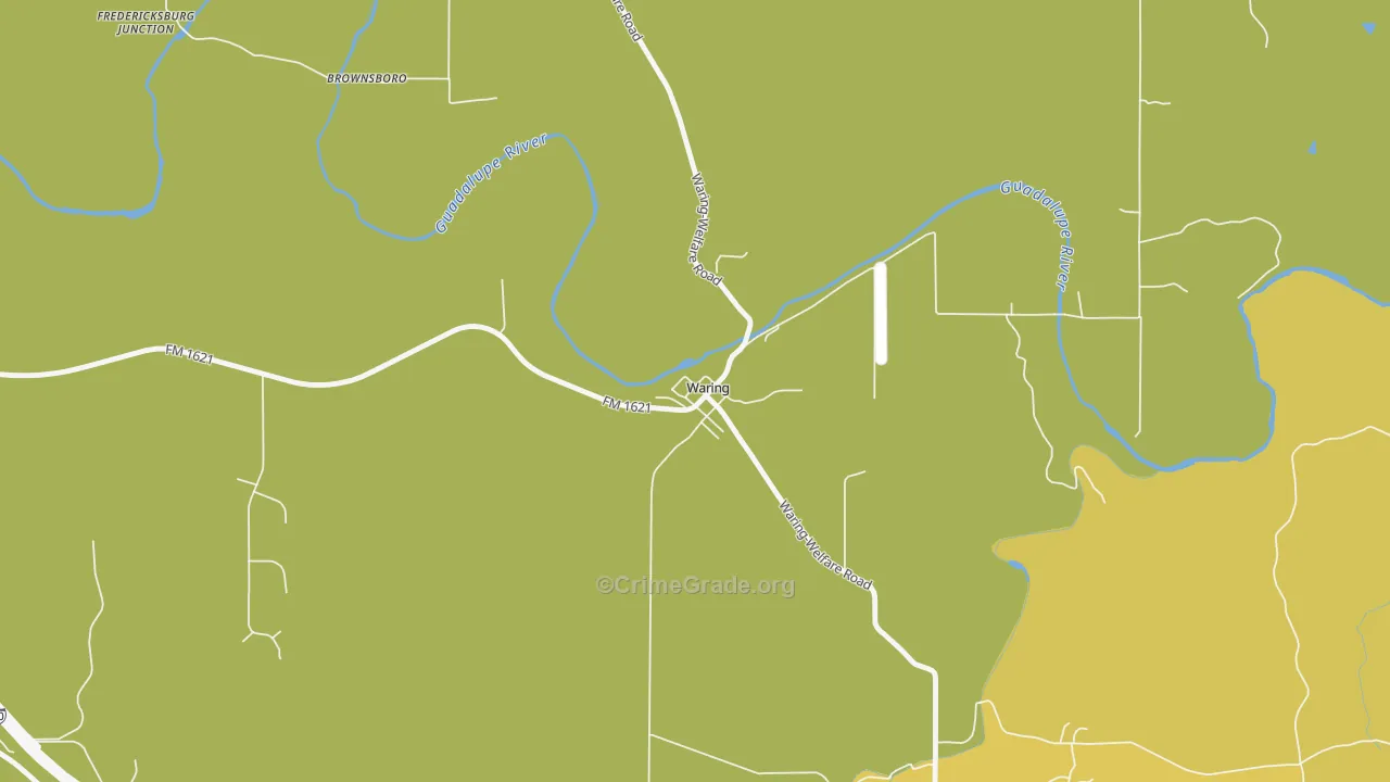 78074, TX Map of Theft Rates