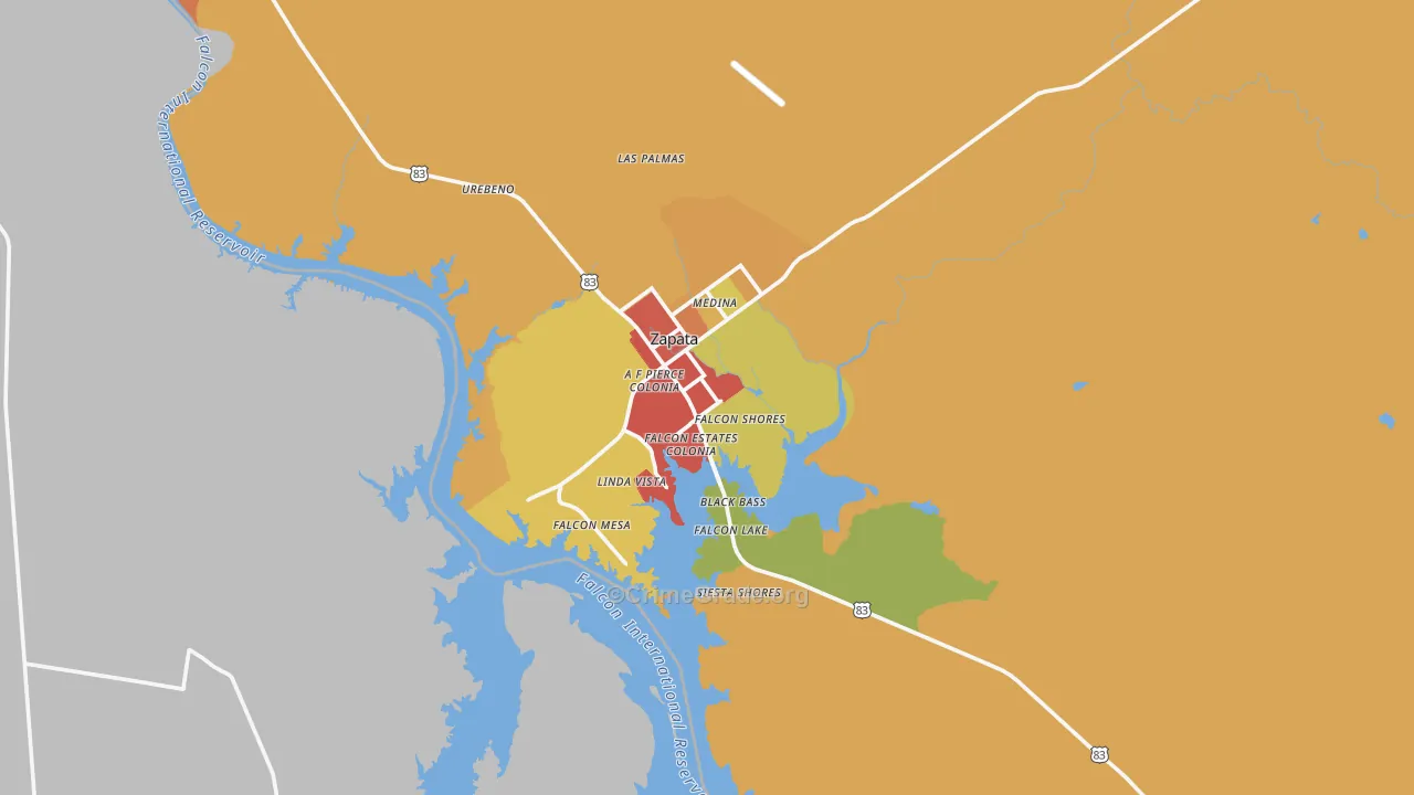 78076, TX Map of Theft Rates