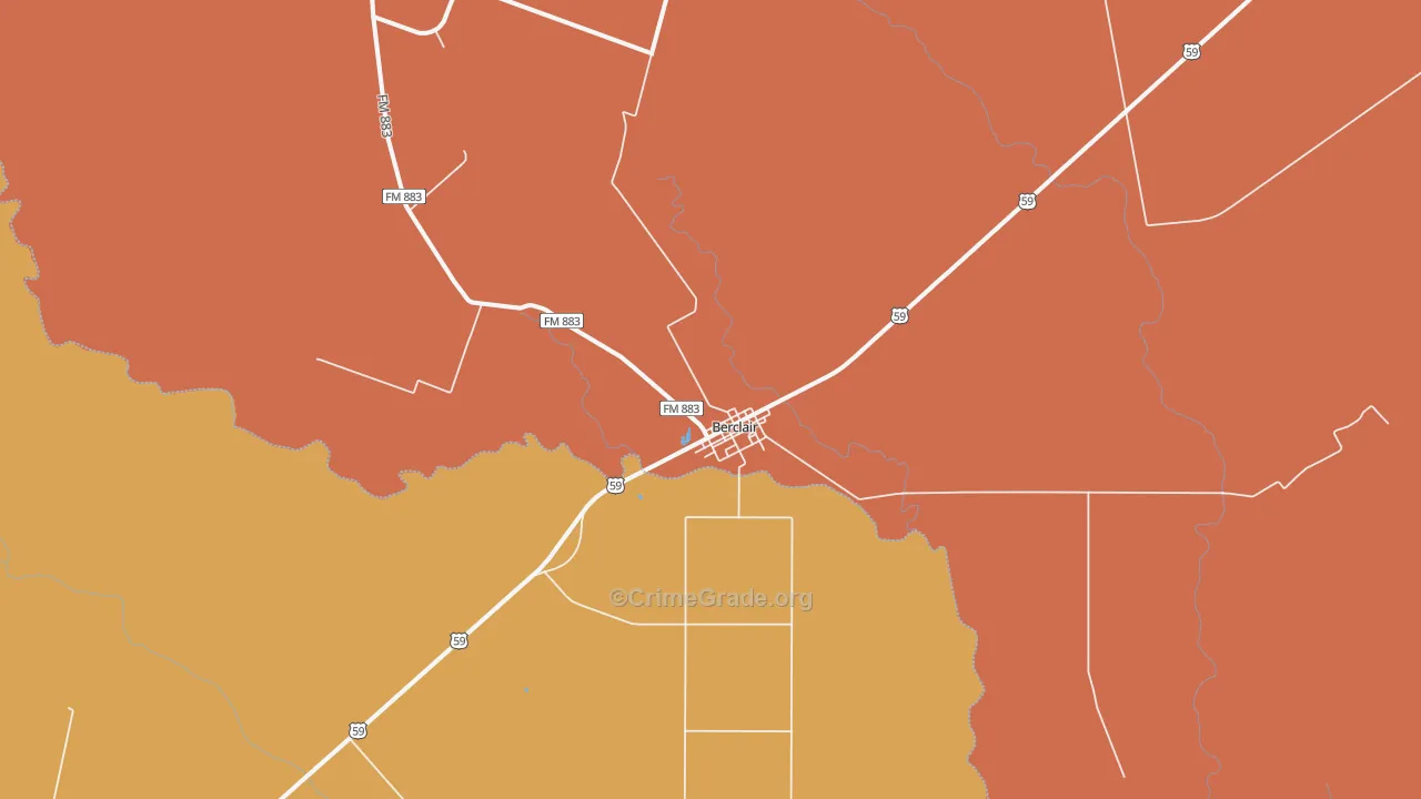 78107, TX Map of Theft Rates
