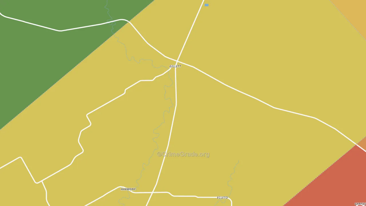 78116, TX Map of Theft Rates