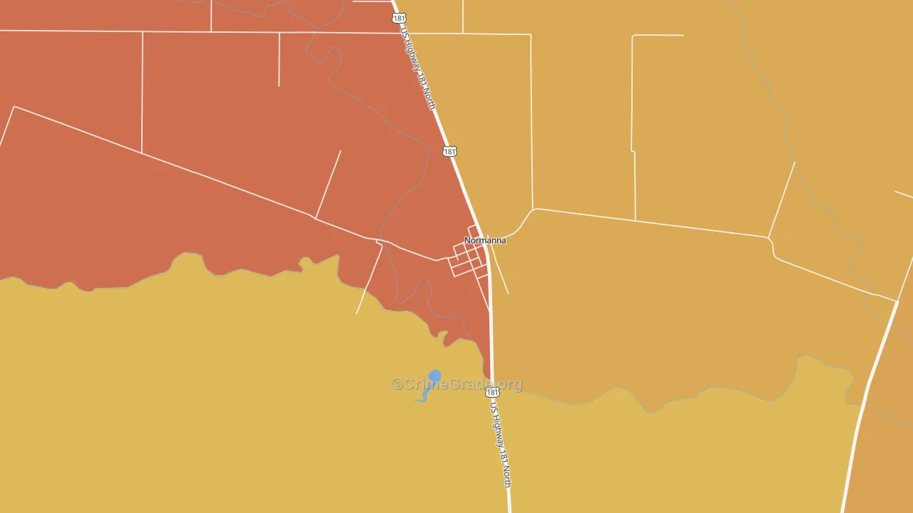 78142, TX Map of Theft Rates