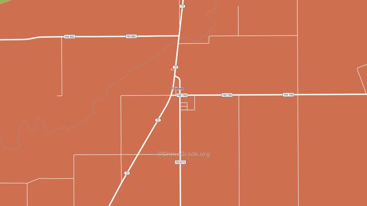 78145, TX Map of Theft Rates