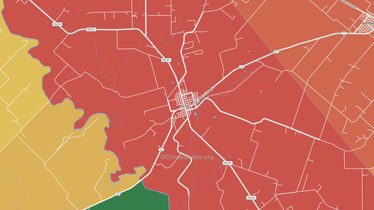 78151, TX Map of Theft Rates