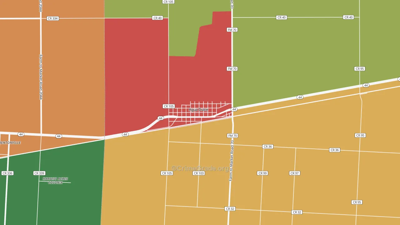 78330, TX Map of Theft Rates