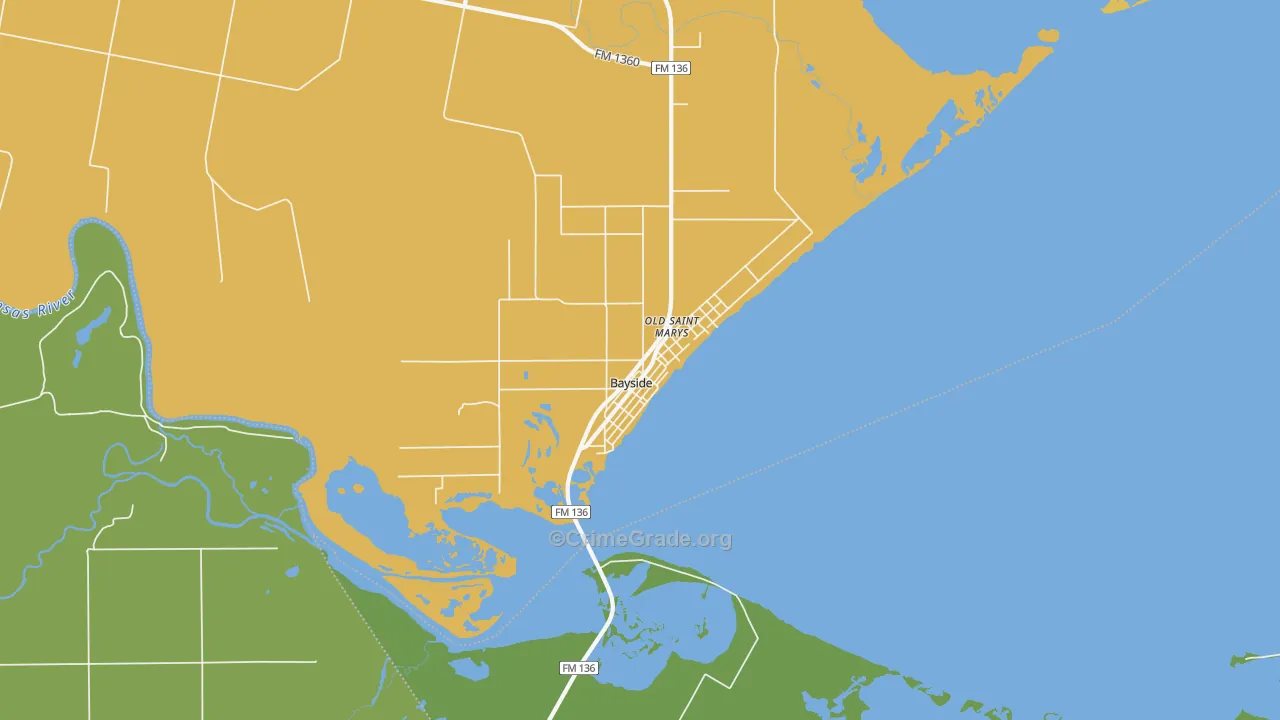 78340, TX Map of Theft Rates