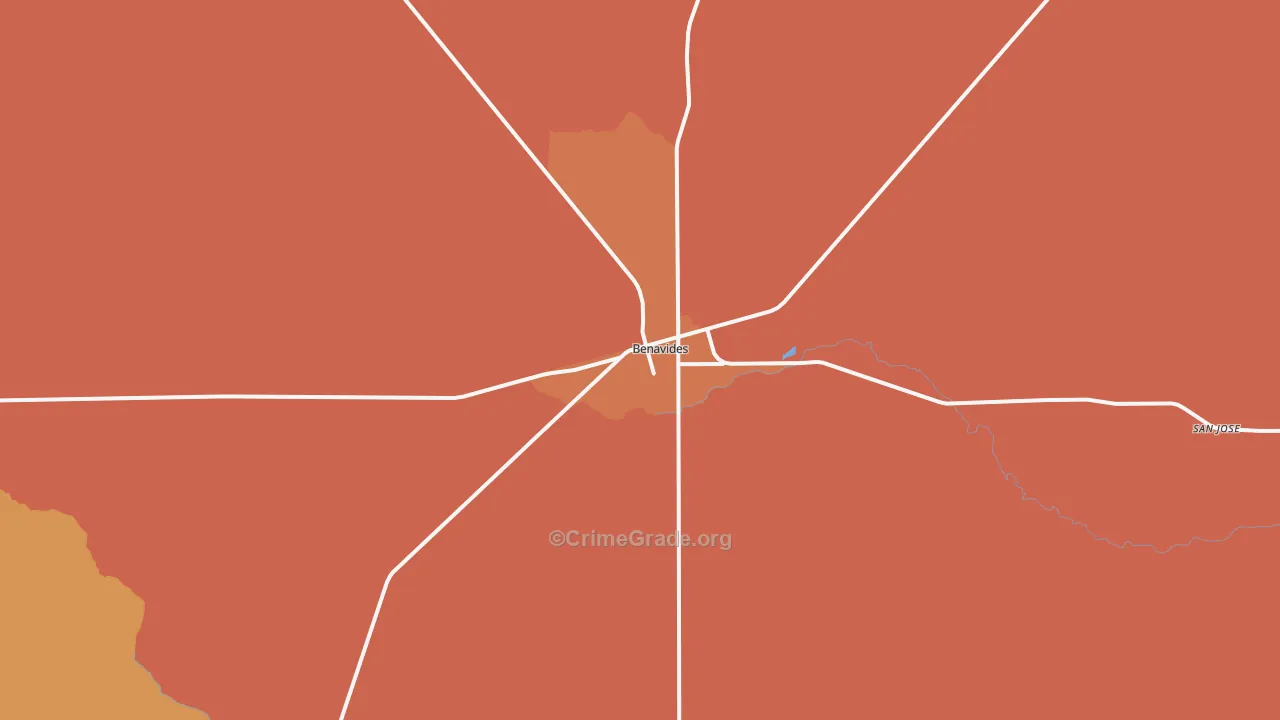 78341, TX Map of Theft Rates