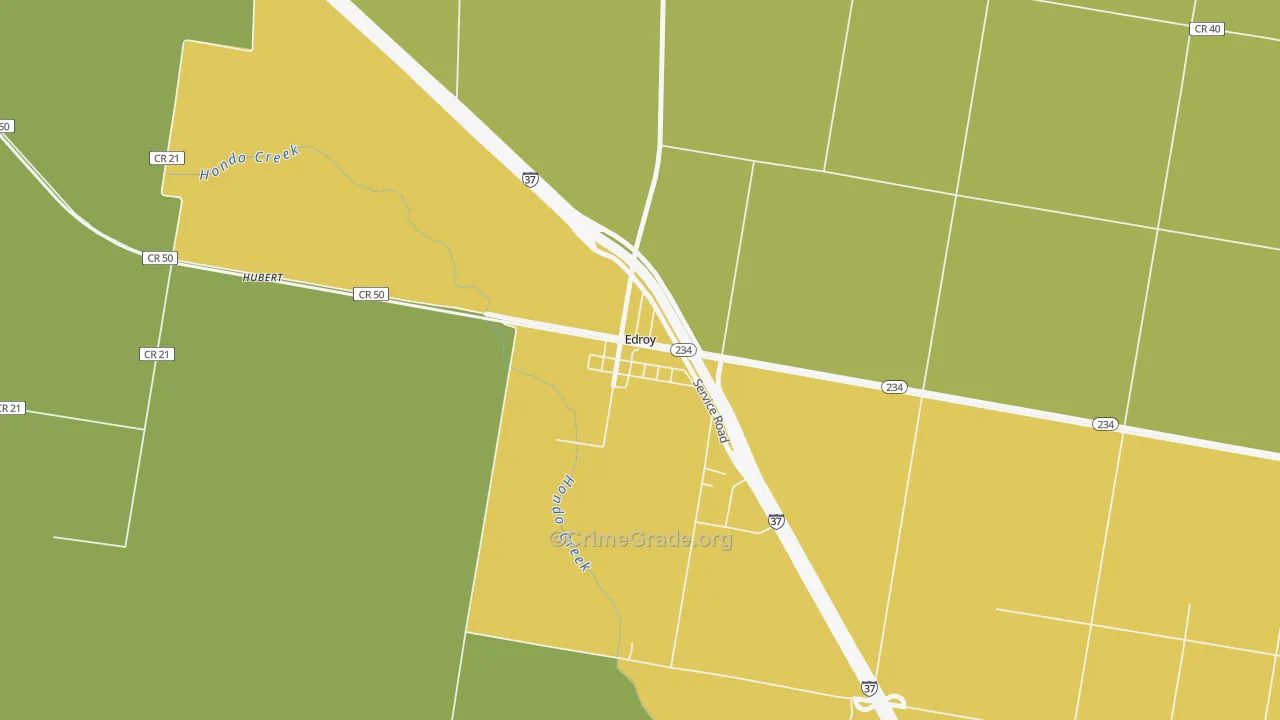 78352, TX Map of Theft Rates