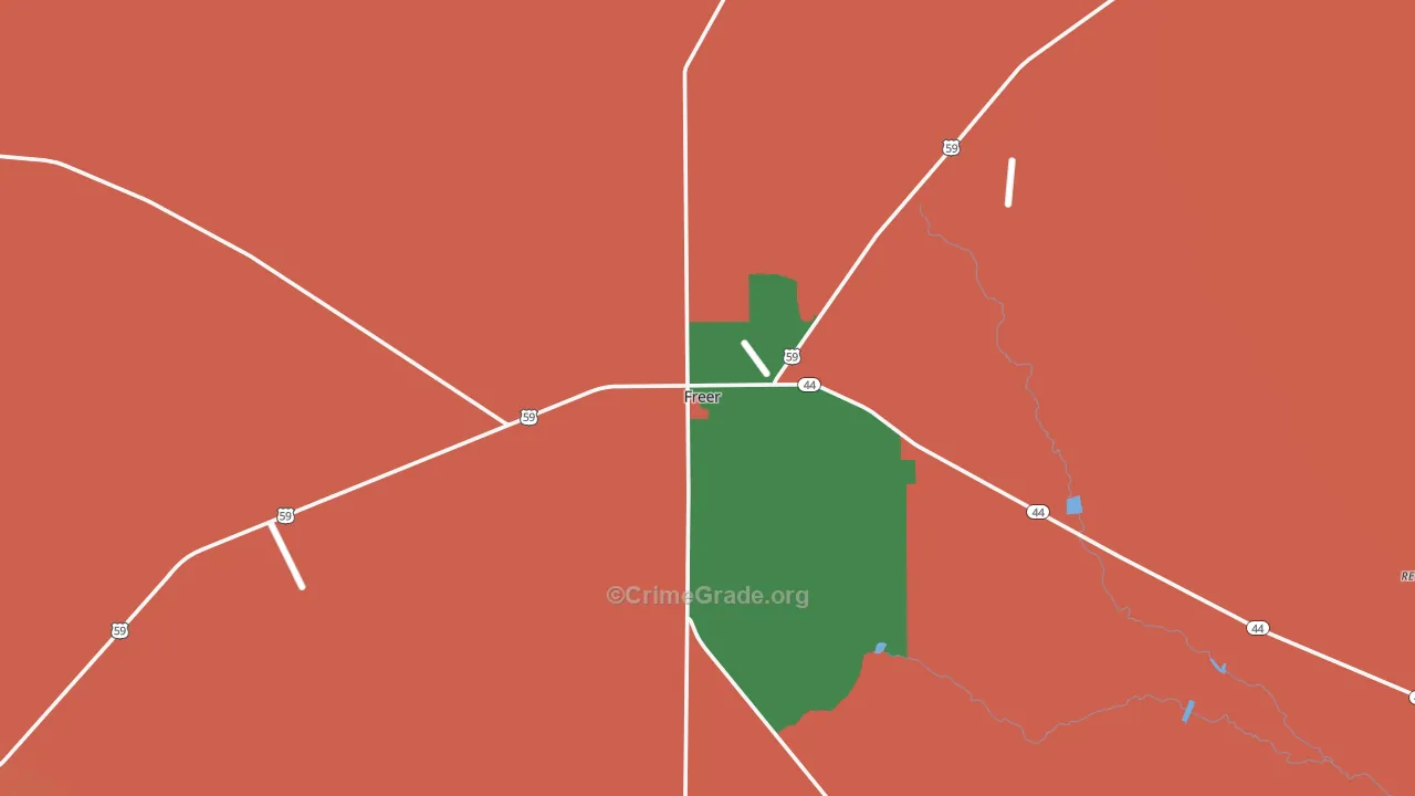 78357, TX Map of Theft Rates