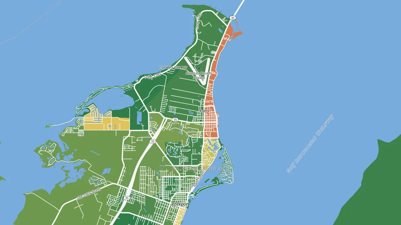 78358, TX Map of Theft Rates