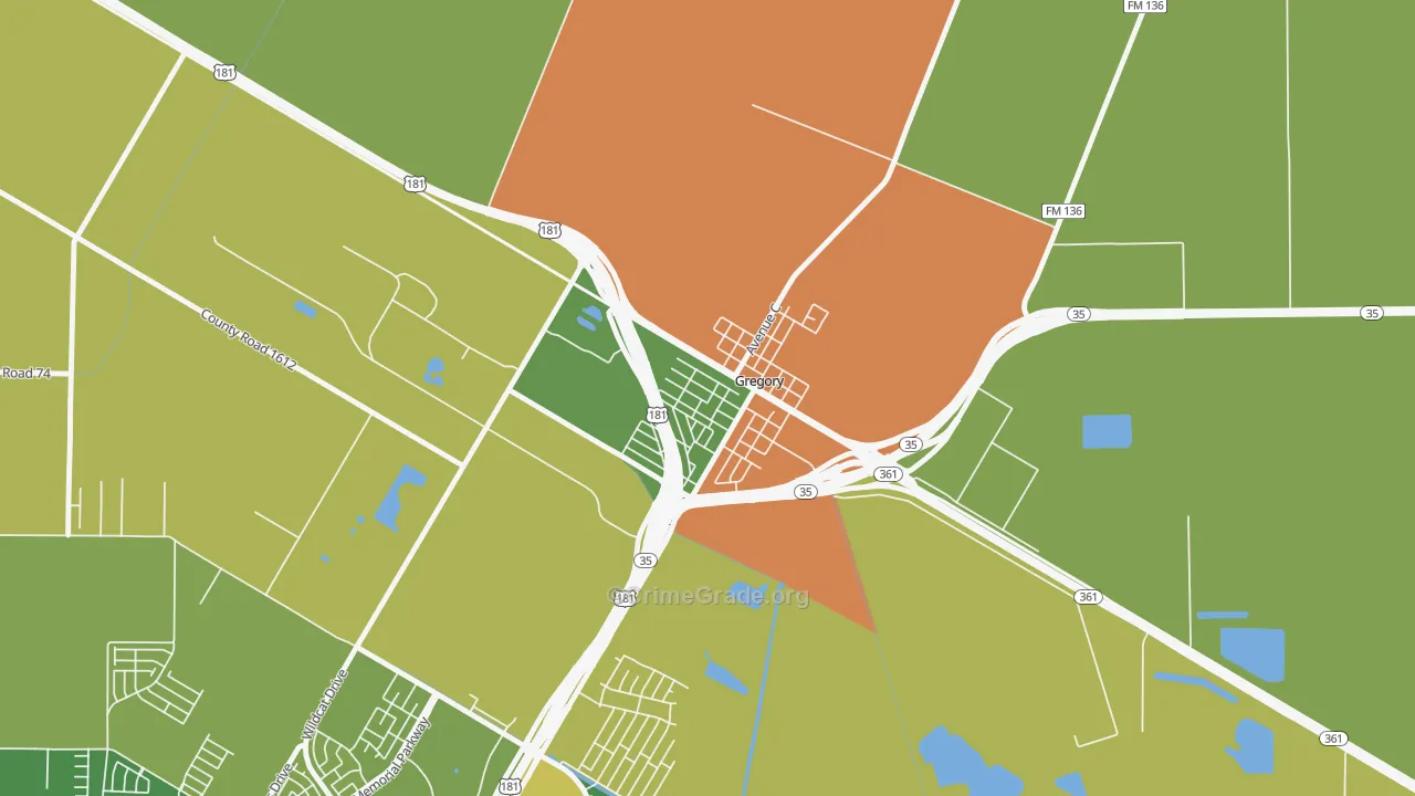 78359, TX Map of Theft Rates
