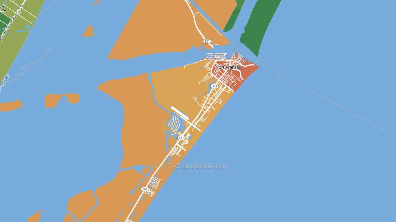 78373, TX Map of Theft Rates