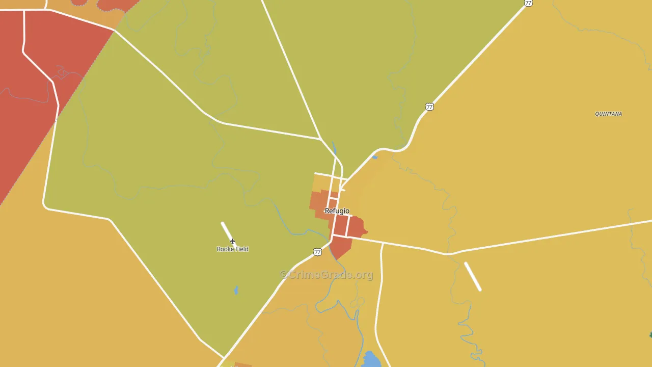 78377, TX Map of Theft Rates