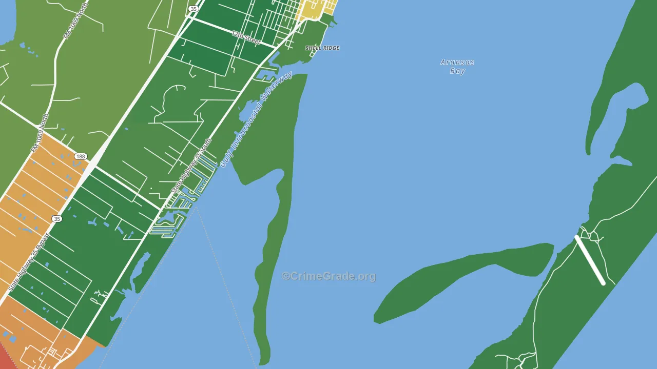 78381, TX Map of Theft Rates