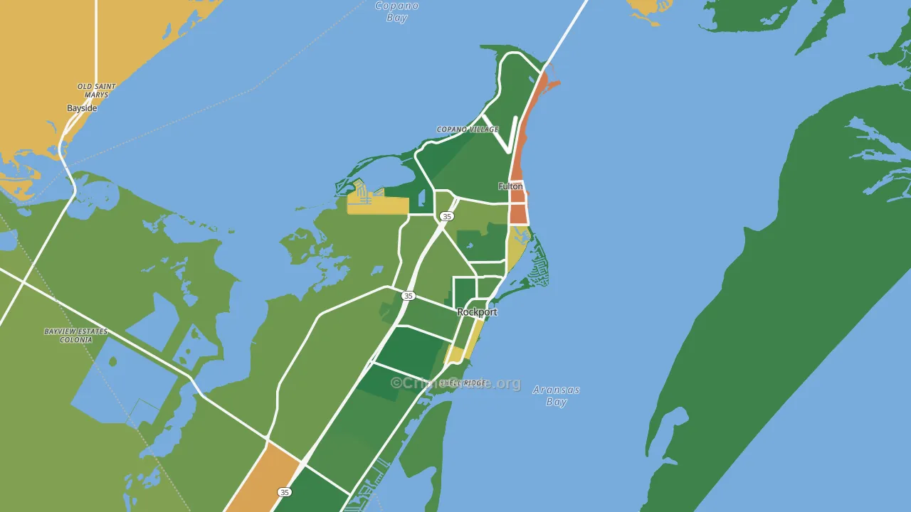 78382, TX Map of Theft Rates
