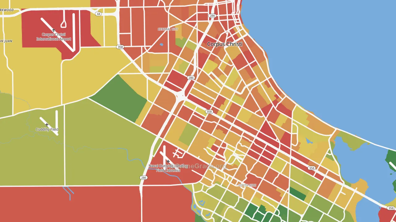 78415, TX Map of Theft Rates