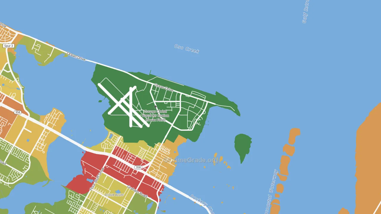 78419, TX Map of Theft Rates