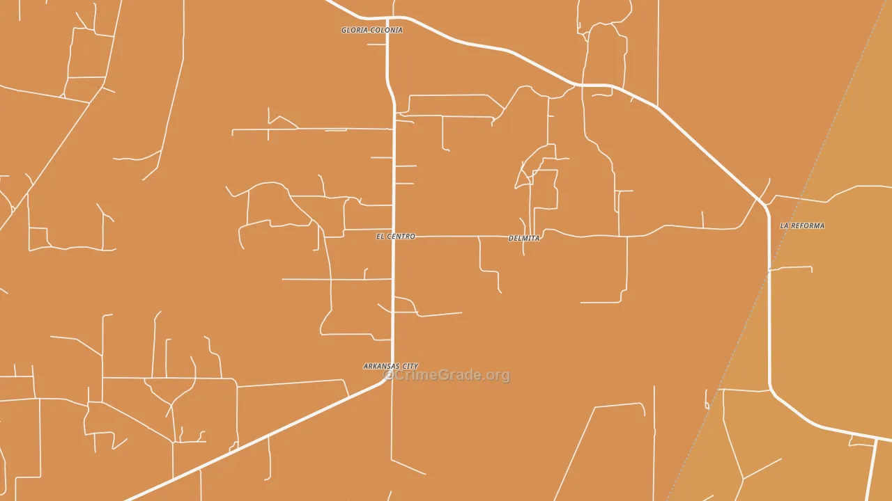 78536, TX Map of Theft Rates