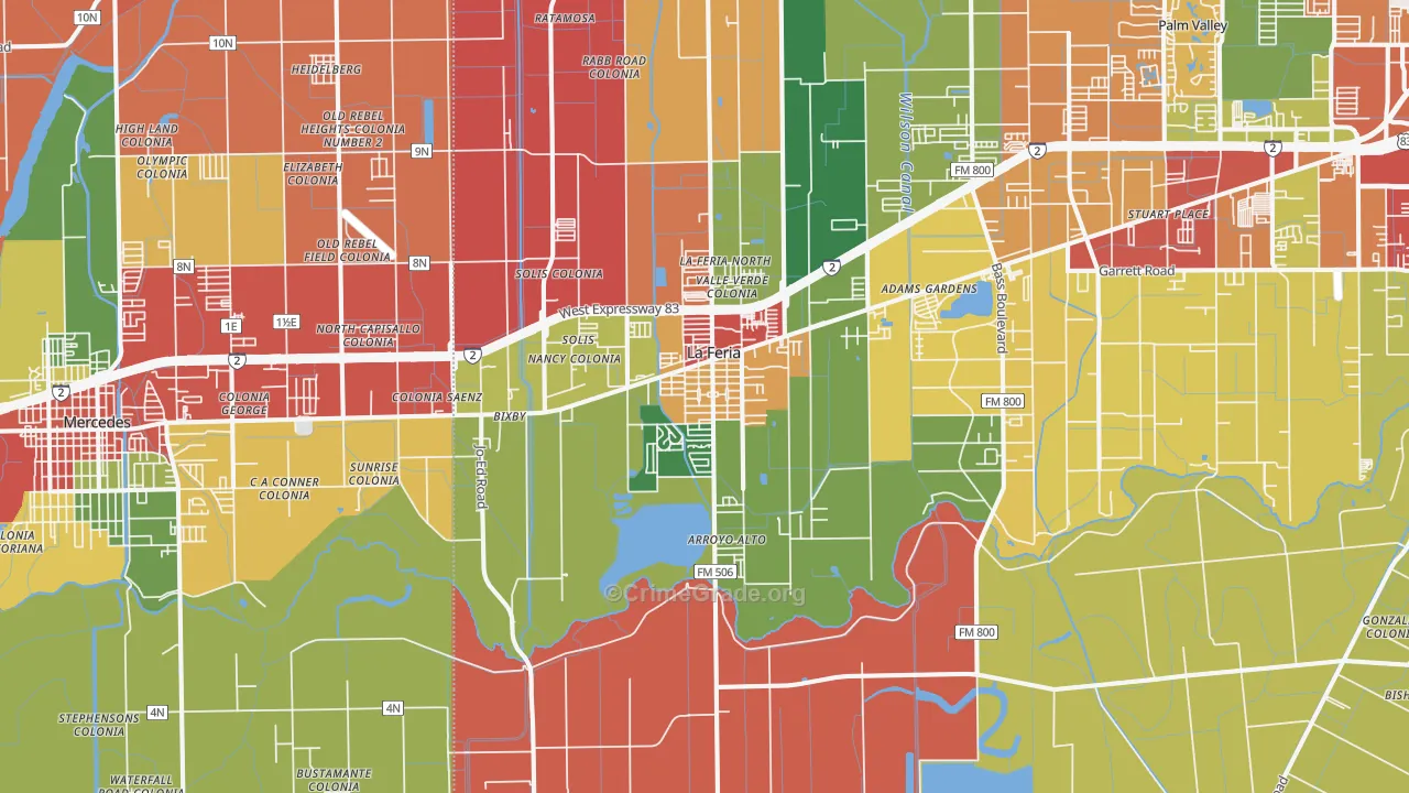 78559, TX Map of Theft Rates