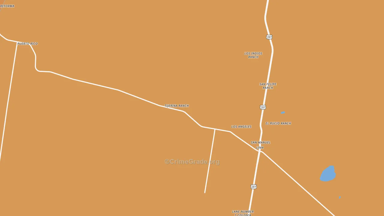 78563, TX Map of Theft Rates