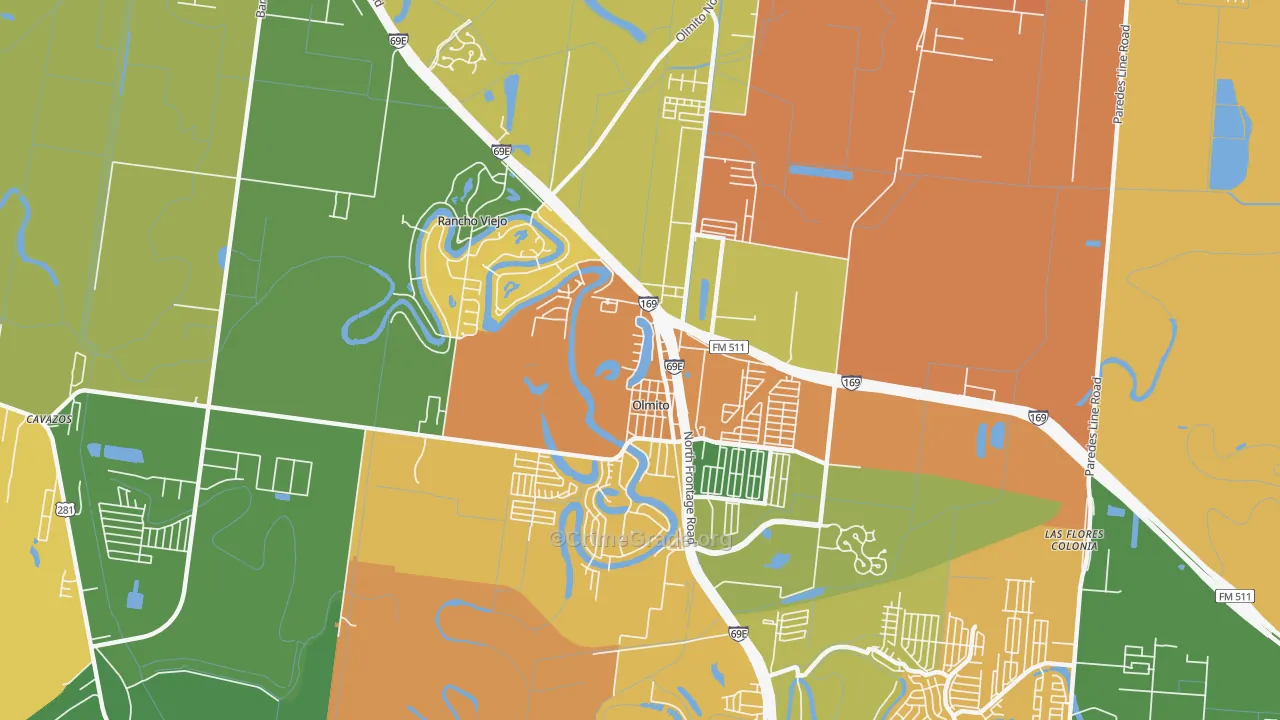 78575, TX Map of Theft Rates