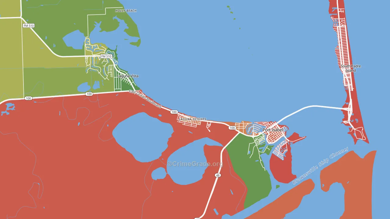 78578, TX Map of Theft Rates