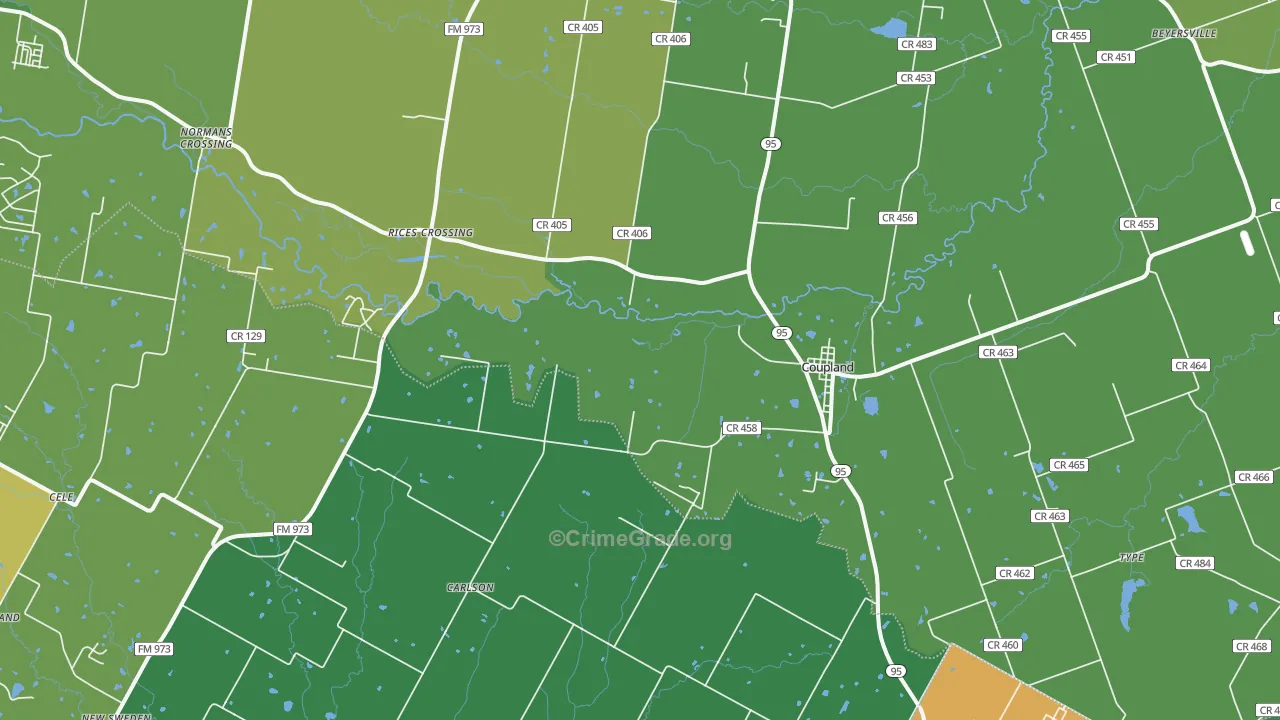 78615, TX Map of Theft Rates