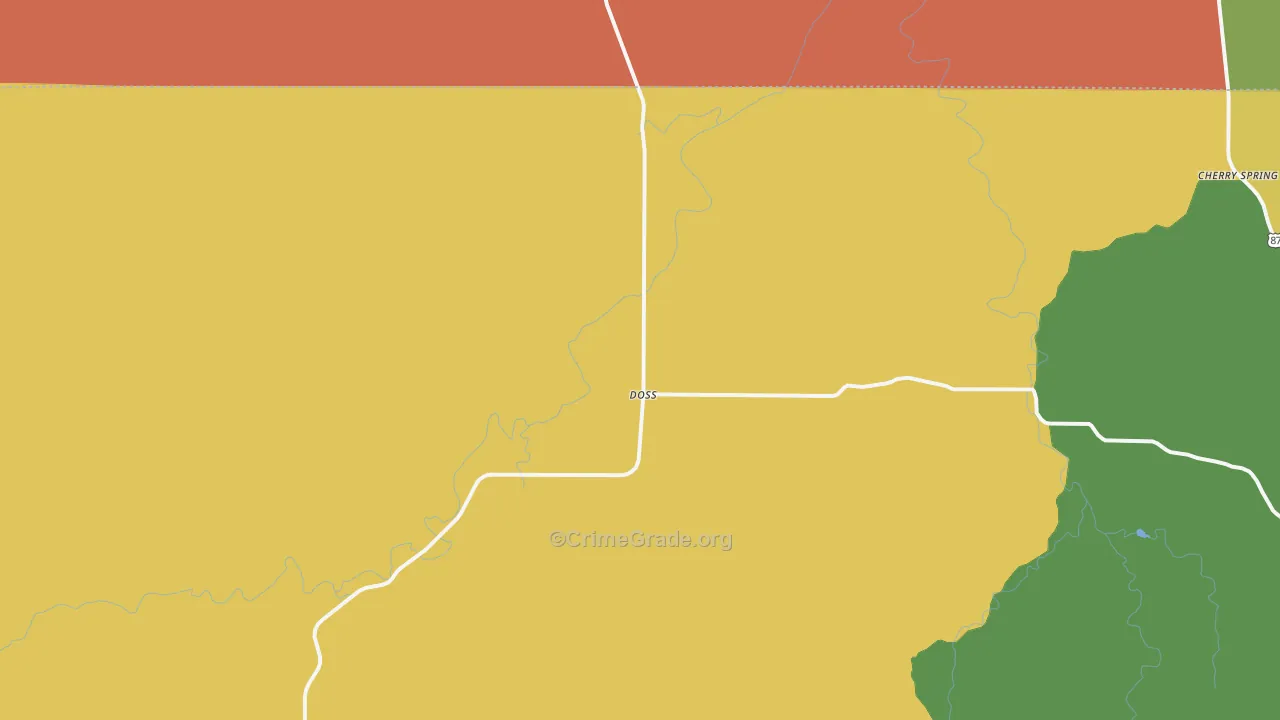 78618, TX Map of Theft Rates
