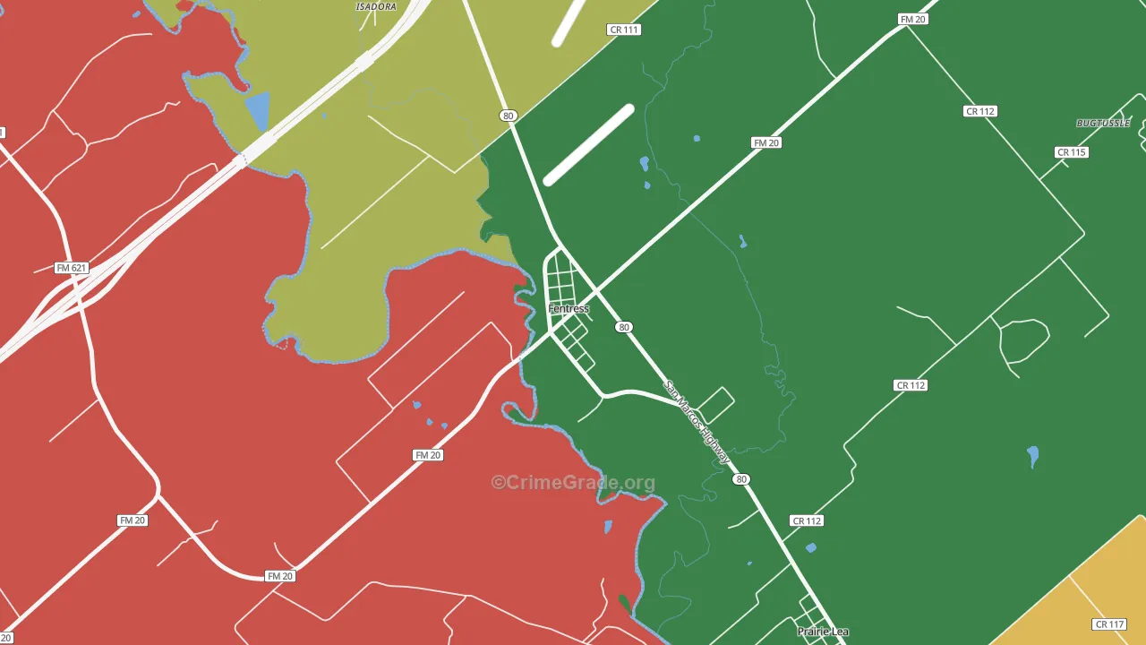78622, TX Map of Theft Rates