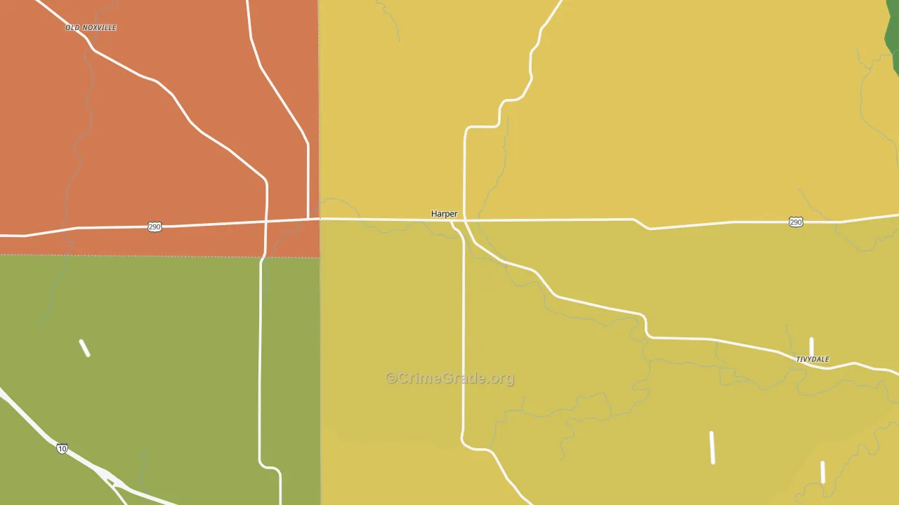 78631, TX Map of Theft Rates